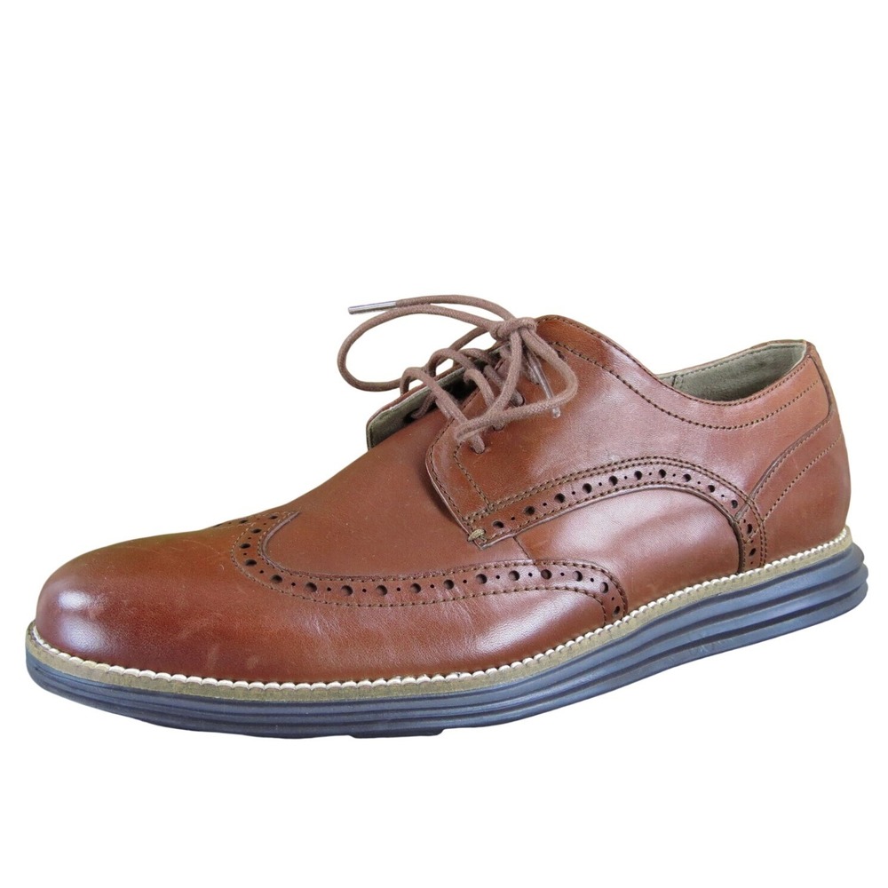 Cole Haan Men's Grand.Os Sneaker Brown Leather Size 10 Medium Gently Used 2025‎